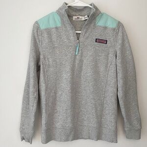 Vineyard Vines shep shirt, XXS, mint green and light grey